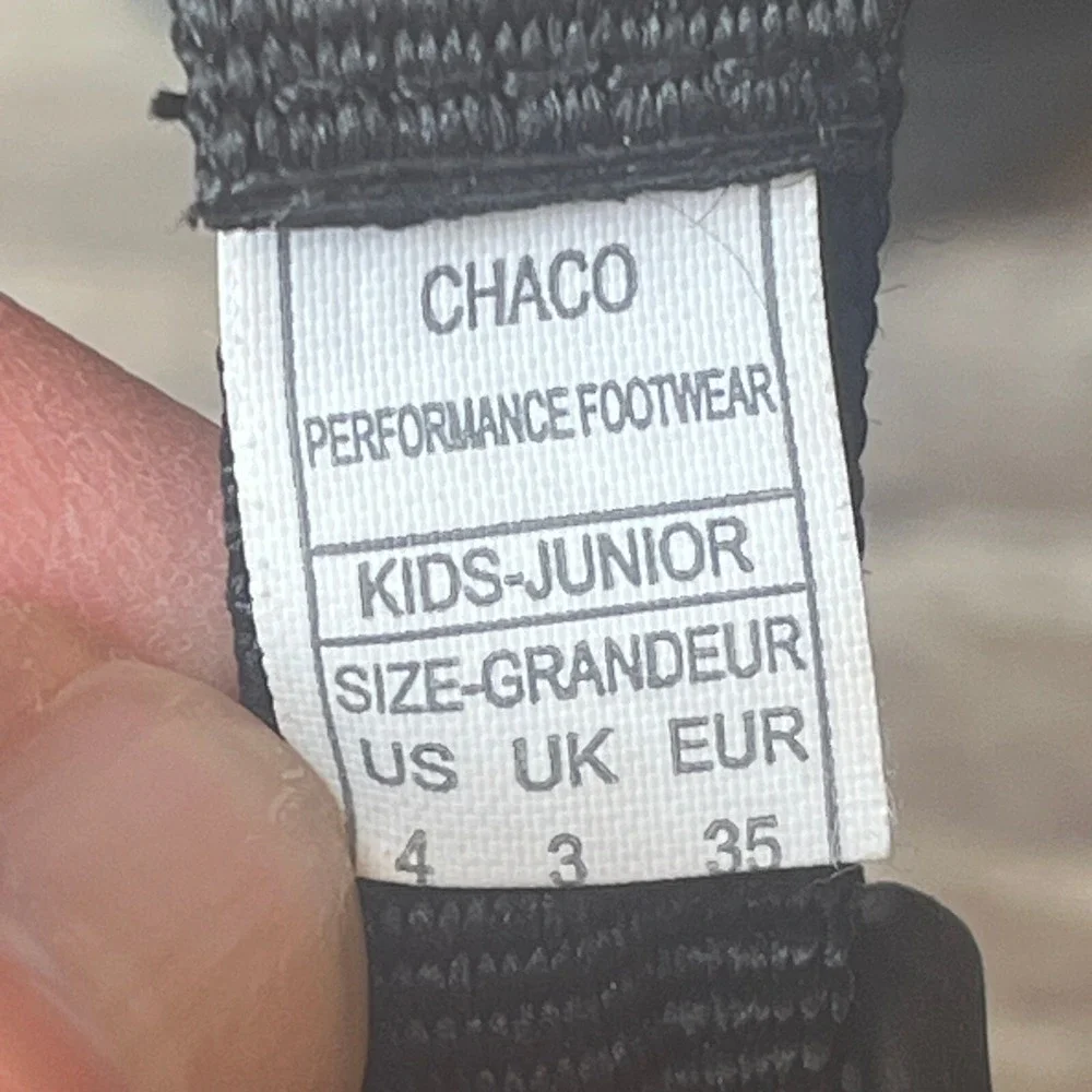 Chaco Chillos‎ EVA Sport Sandals Black Straps Child 4 UK 3 EU 35